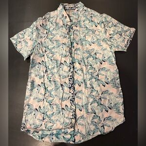 Heritage Collection Button Up Short Sleeve Shirt Men’s Medium Floral